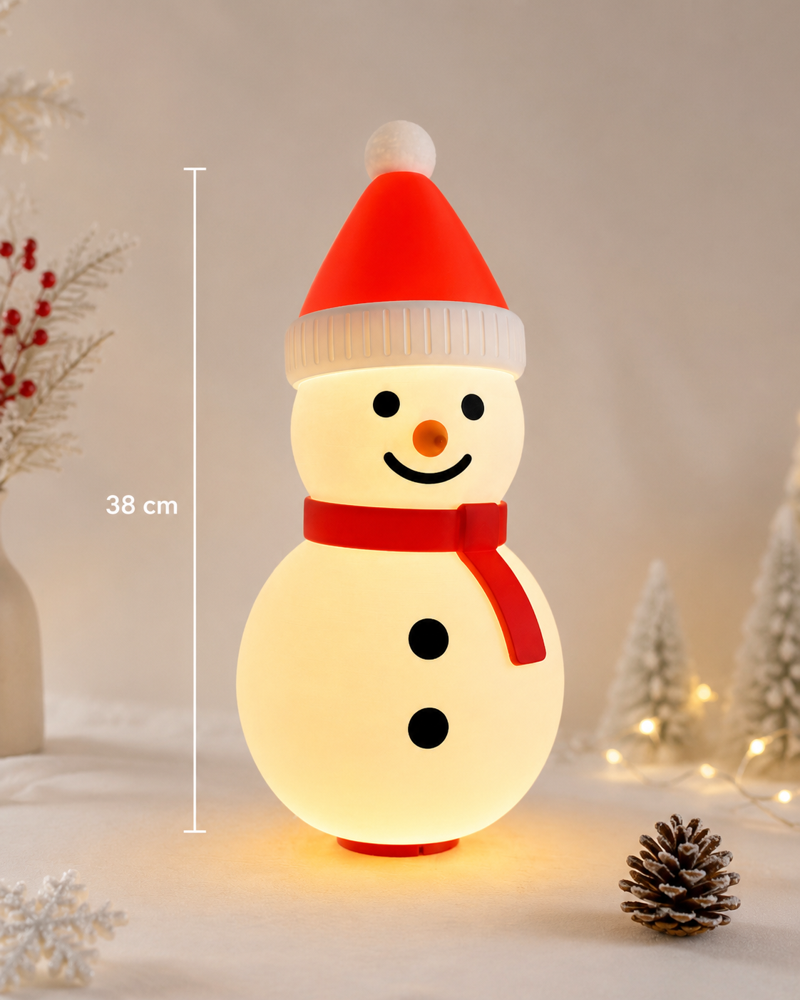 Lampe bonhomme de neige LED