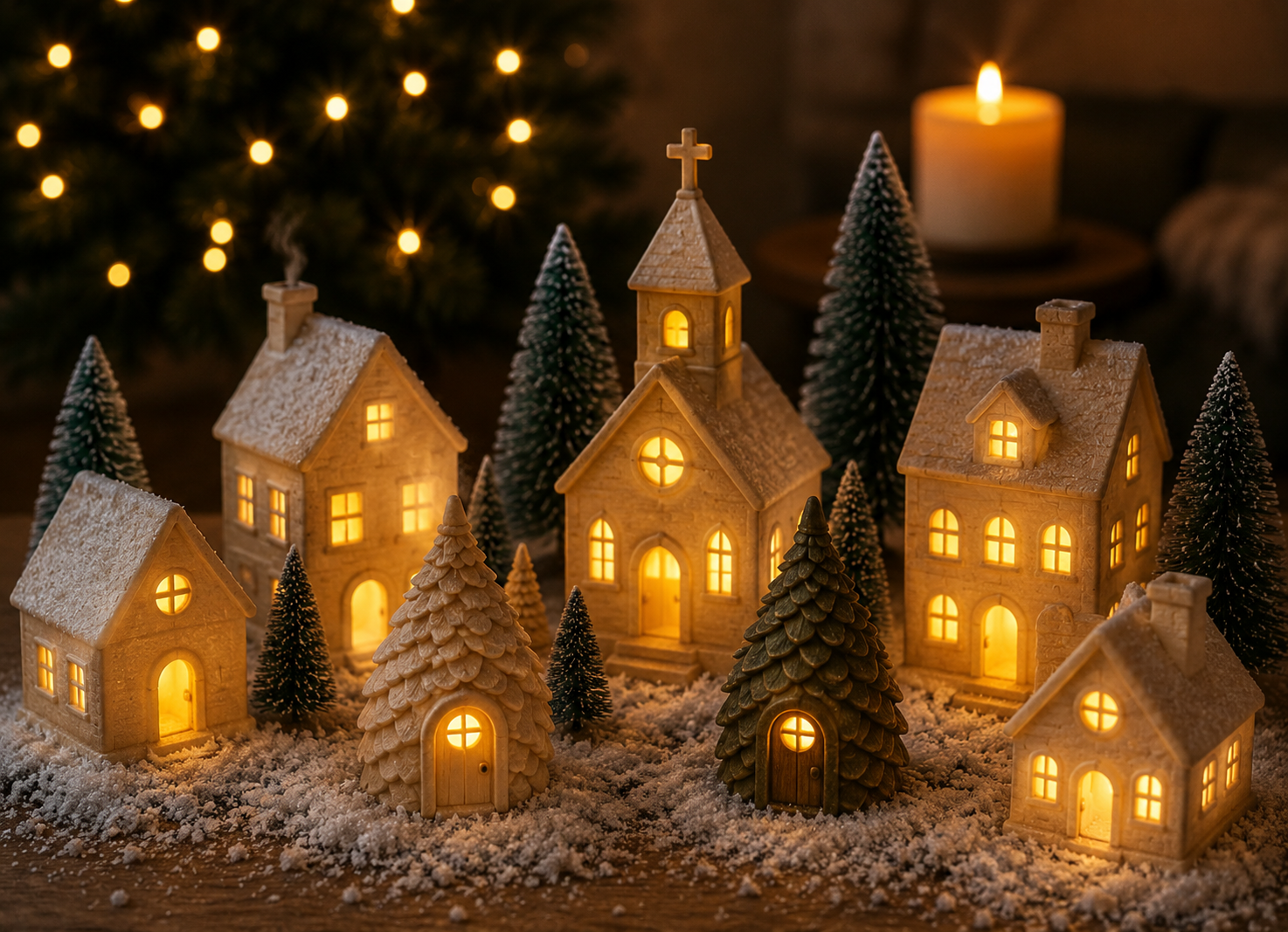 Village de Noël miniature