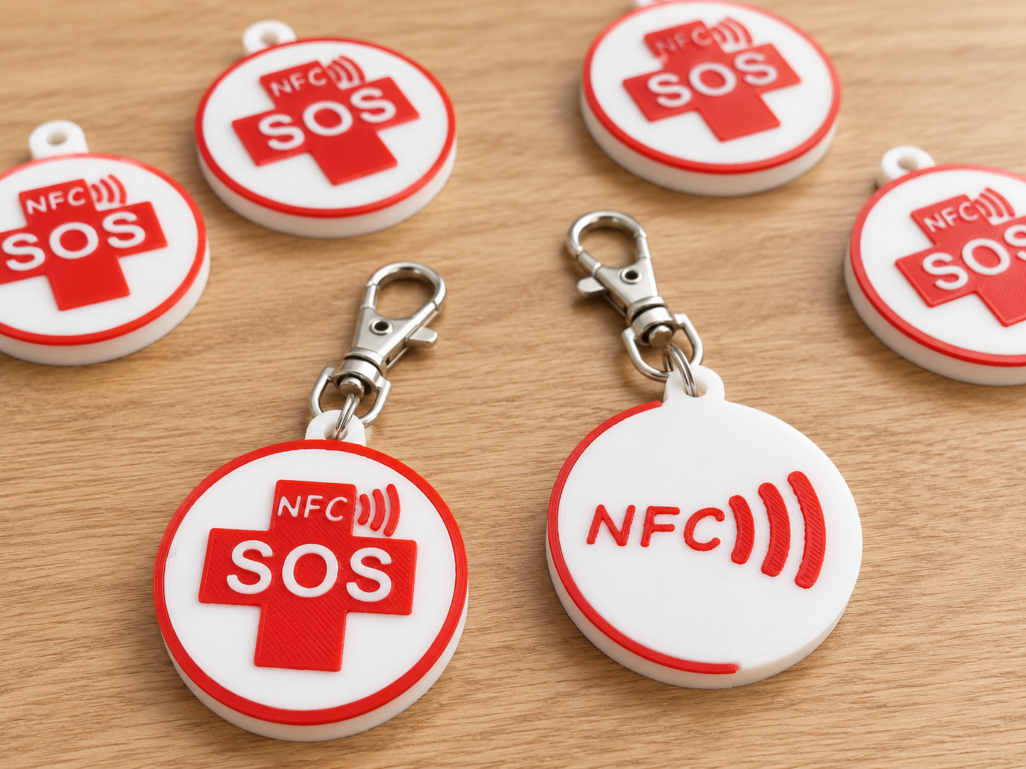 Porte-clés NFC SOS – Fiche d’urgence